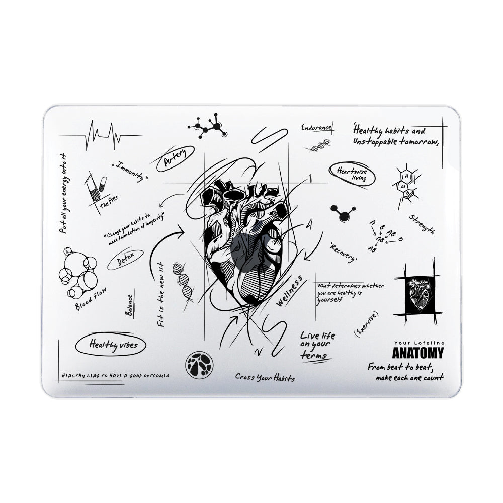 [Ready] Heart of Wellness Macbook Case / Case Macbook Frosted Pro 14 inch M2 M3 M4