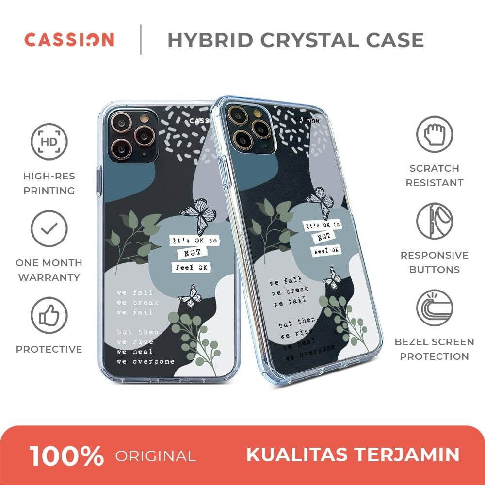 It's Ok To Not Feel Ok Hybrid Crystal Case - iPhone 14 Pro