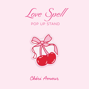 Love Spell Valentine Popup Stand Acrylic - Cheri Amour Popup Stand - Clear Transparant