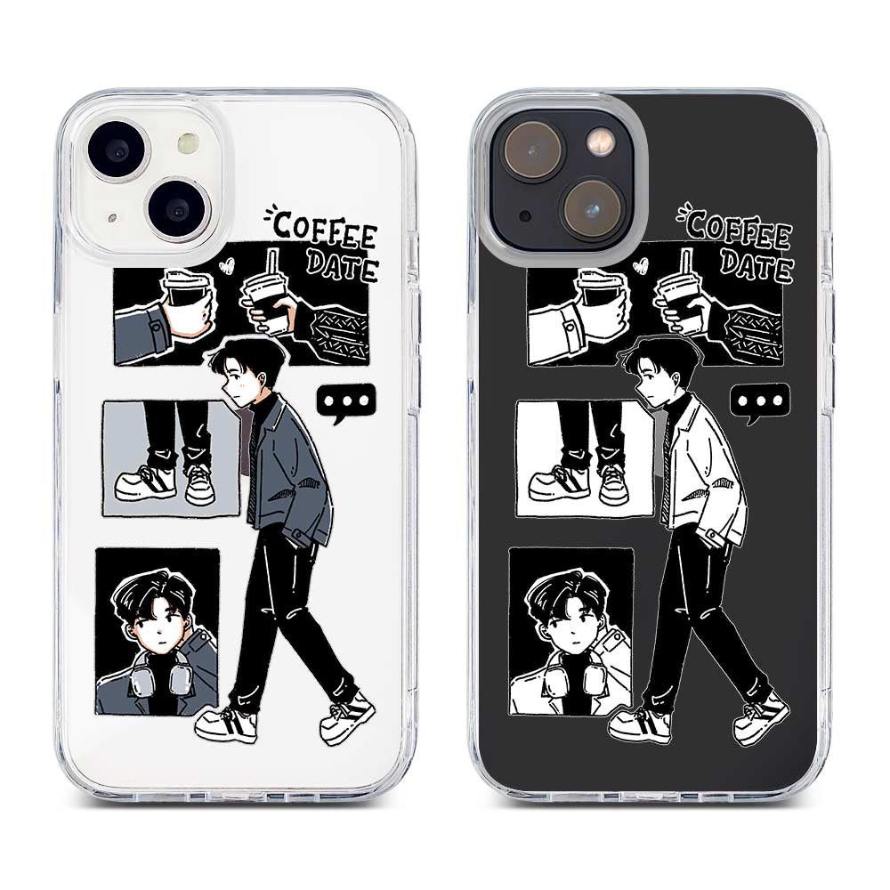 Coffee Date Boy / Hybrid Crystal Case iPhone 15 Pro