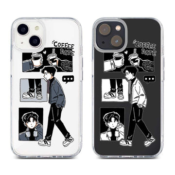 Coffee Date Boy / Hybrid Crystal Case iPhone 15 Pro