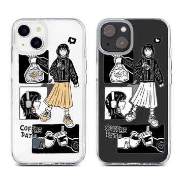 [READY] Coffee Date Girl Hybrid Crystal Case Samsung S24 Ultra