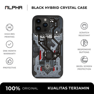 Dark OS Hybrid Rubber Magsafe V3 - iPhone 15 / Black