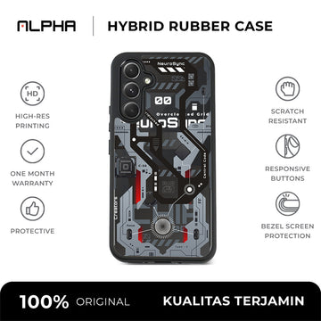 Dark OS Hybrid Rubber Case V5 - Samsung A56 / Black