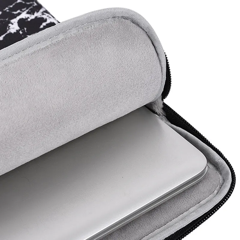 Black Marble Laptop Sleeve