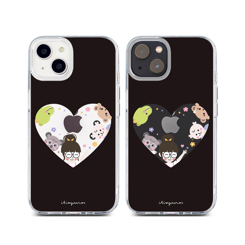 Hearteu / Hybrid Crystal Case iPhone 13