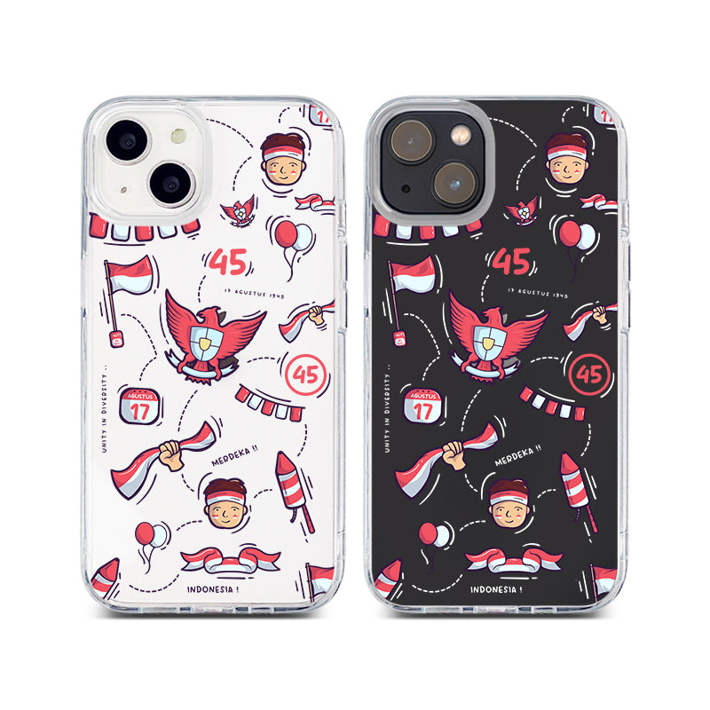 [READY] Independence Of Indonesia Hybrid Rubber Case V3 Iphone 13 Black