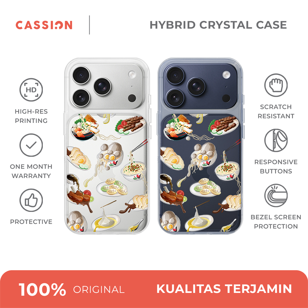 Indonesian Food Hybrid Crystal Case - iPhone 17 Pro Max