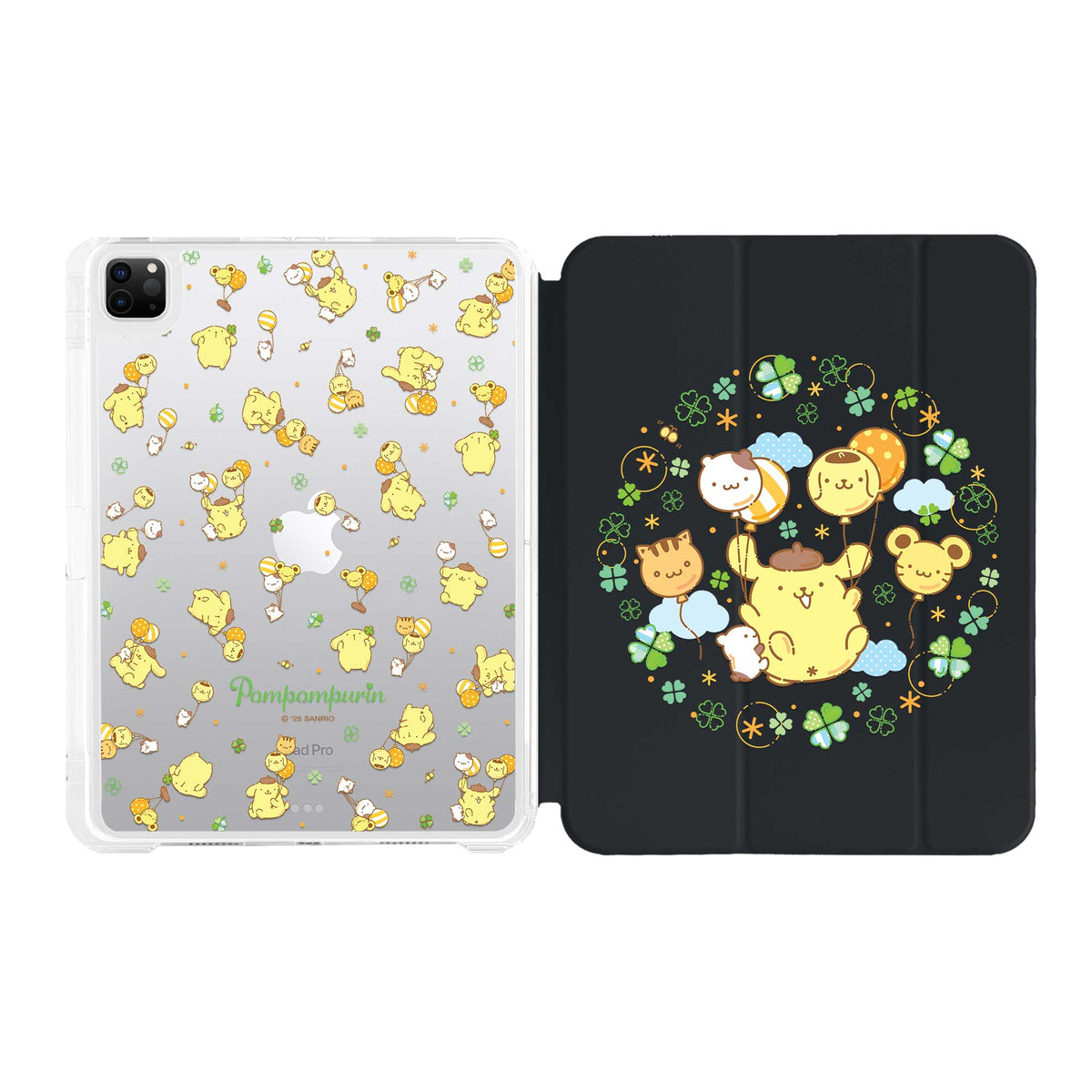 [Ready] Clover Luck Ipad Case / iPad Flip Cover Case iPad Pro 11 inch M1 M2 M3 Black