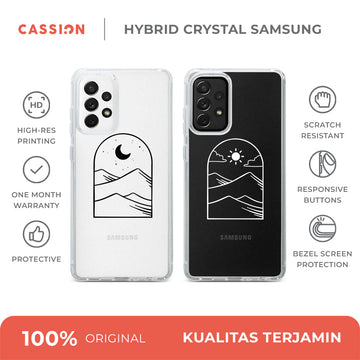 Mountain Line Art CP01 - Sun Hybrid Crystal Case - Samsung A37