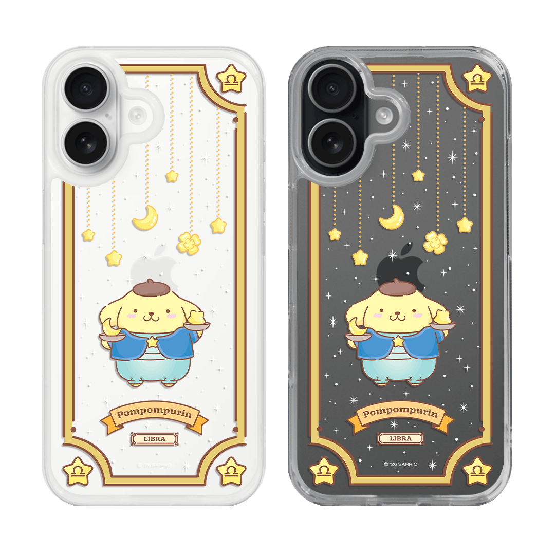 Zodiac Pompompurin Edition / Aquarius / Hybrid Crystal Case iPhone 17 Pro Max