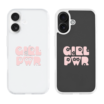 [READY] Pink Power Hybrid Crystal Case iPhone 16 Plus / Black