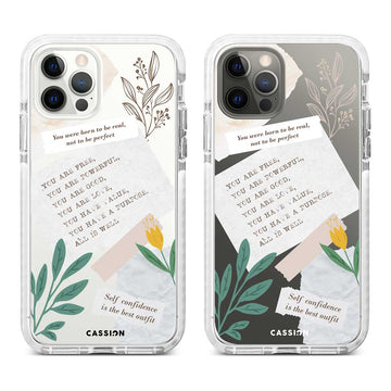 Self Confidence Is The Best Outfit Hybrid Crystal Case - Samsung S24