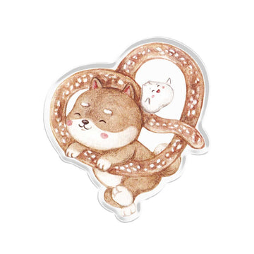 Shibapao Pretzel Acrylic Popup Stand