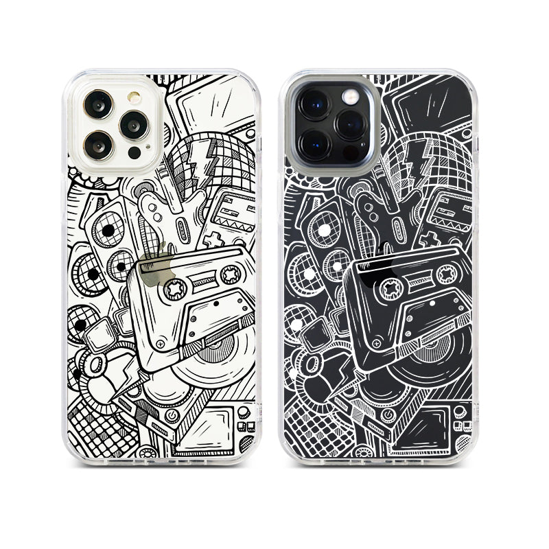 [Ready] Sketch of Classic Instruments Hybrid Rubber Case iPhone 14 Black