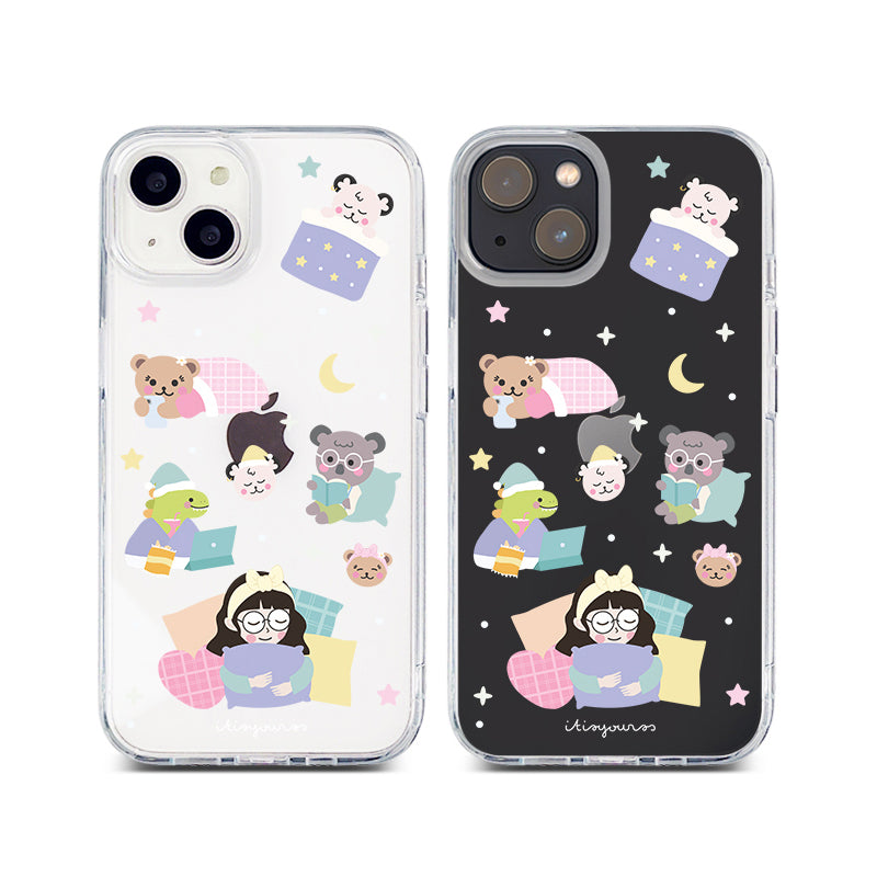 [Ready] Sleepover Hybrid Crystal Case iPhone 15 Pro Max / Black