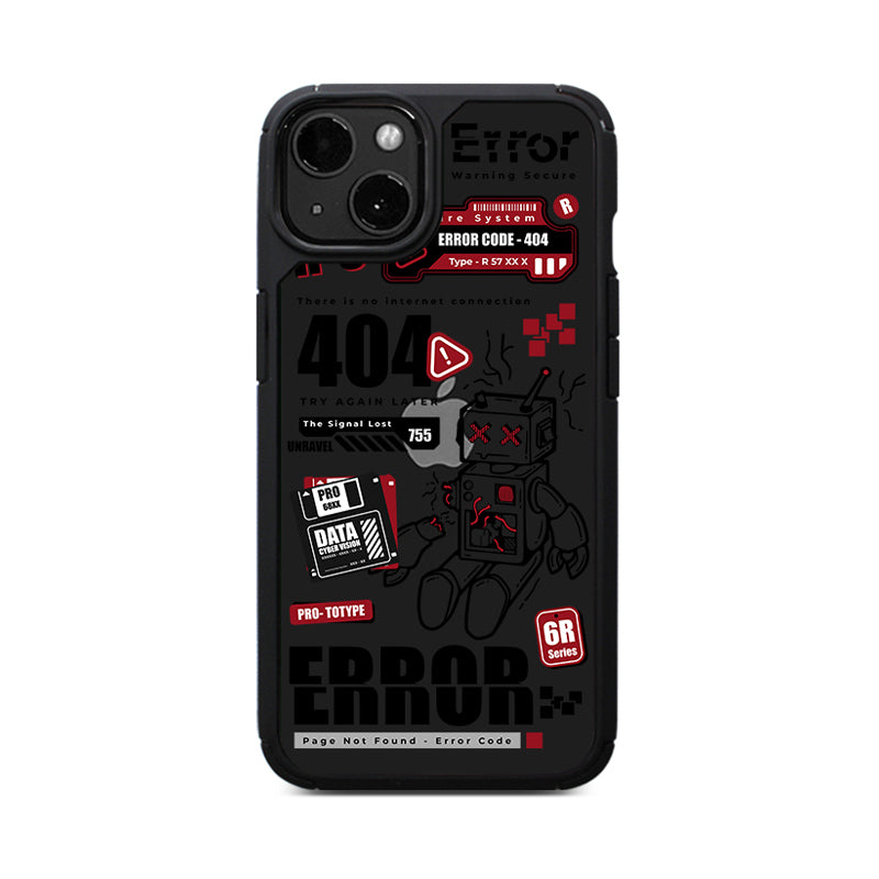 System Failure 404 / Hybrid Rubber Case V5 Samsung A56 Black