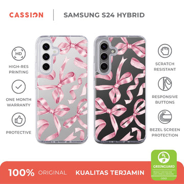 Tangled in Pink Hybrid Crystal Case - Samsung S25 FE