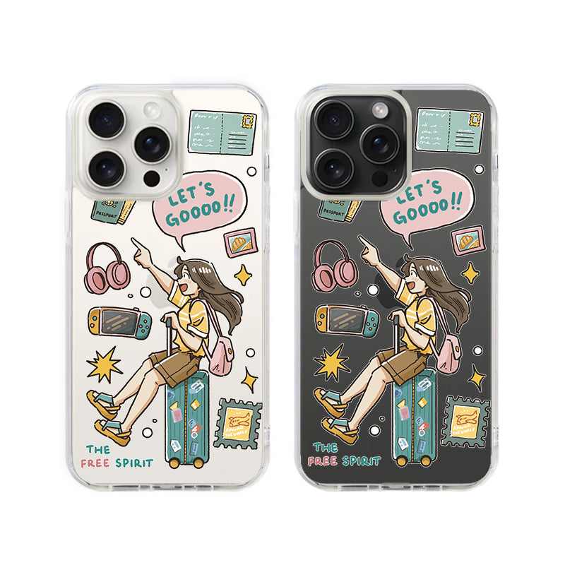 The Free Spirit / Oxy Crystal Case iPhone 17 Pro Clear Non-Magsafe