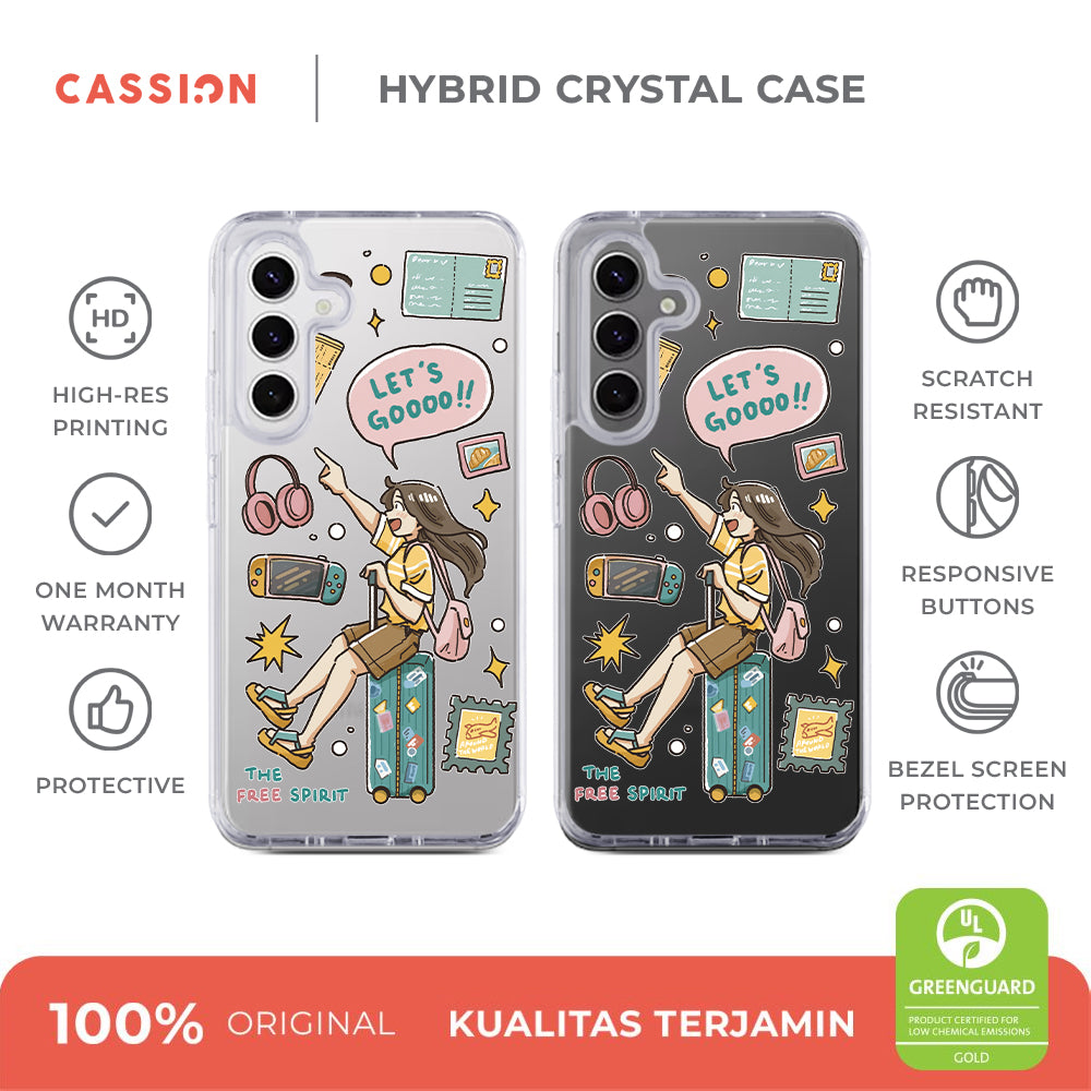 The Free Spirit Hybrid Crystal Case - Samsung S22 Ultra