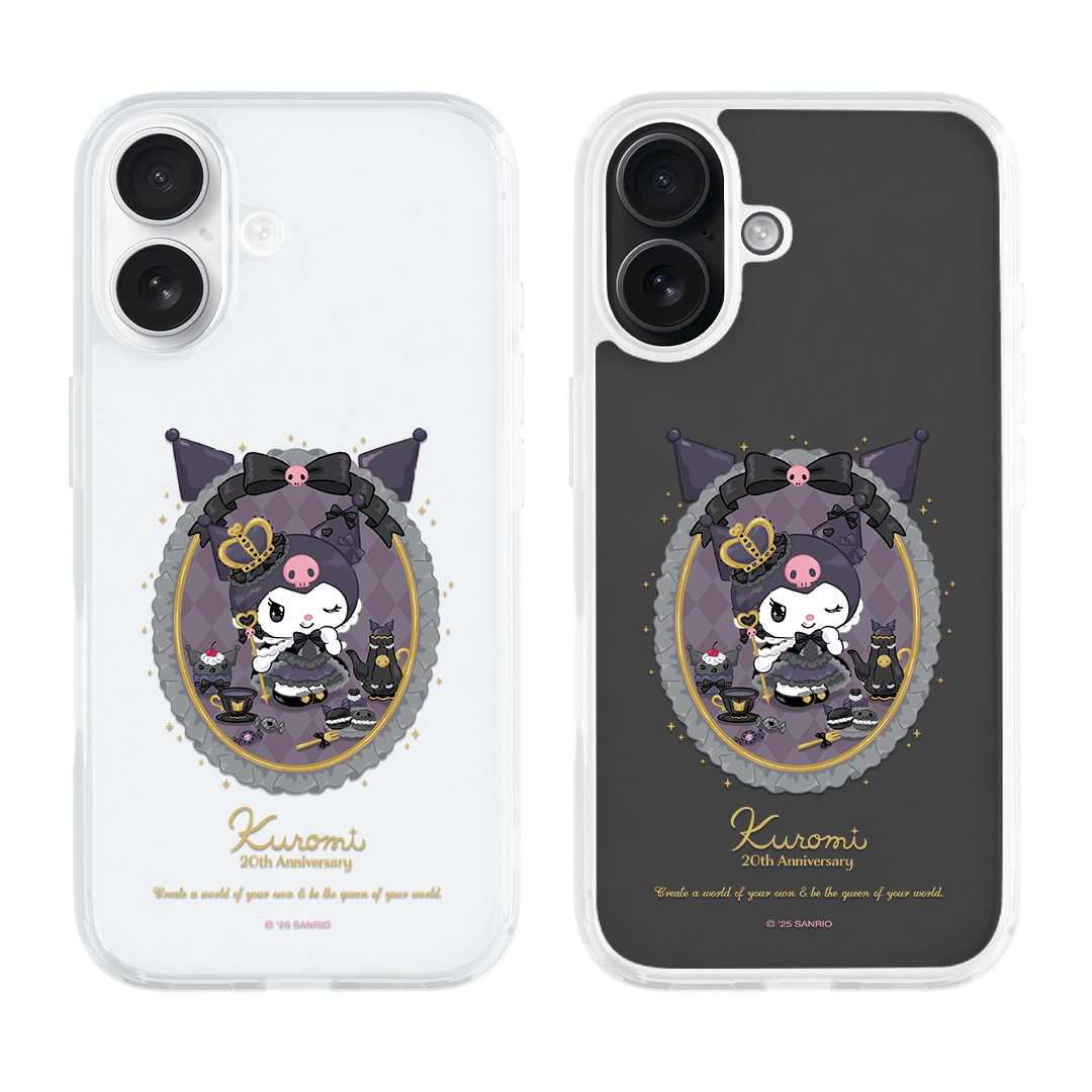 Velvet Macaron / Oxy Crystal Case iPhone 15 Black Non-Magsafe