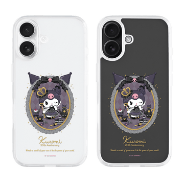 Velvet Macaron / Oxy Crystal Case iPhone 15 Black Non-Magsafe