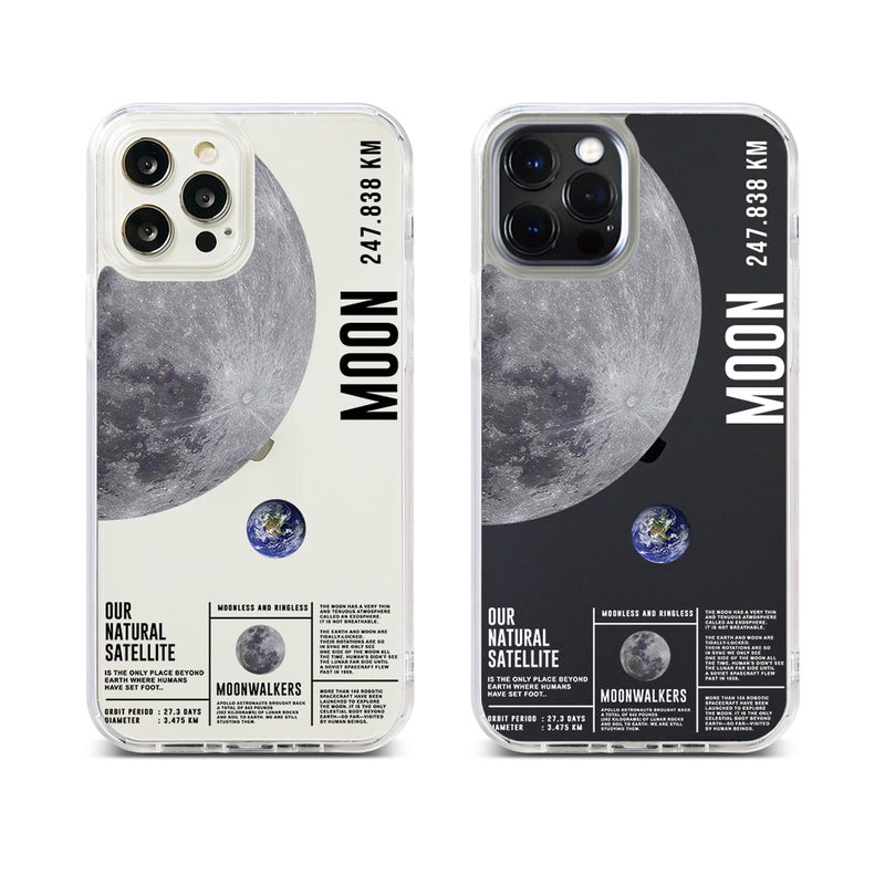 [Ready] Cassion Space Facts Moon for Xiaomi Soft Crystal Case Mi 11T (Pro) Tulisan Hitam