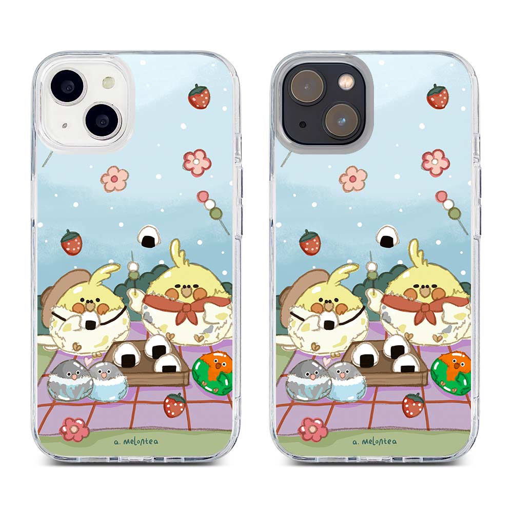 [Ready] Birbie on a Picnic Hybrid Crystal Case iPhone 14