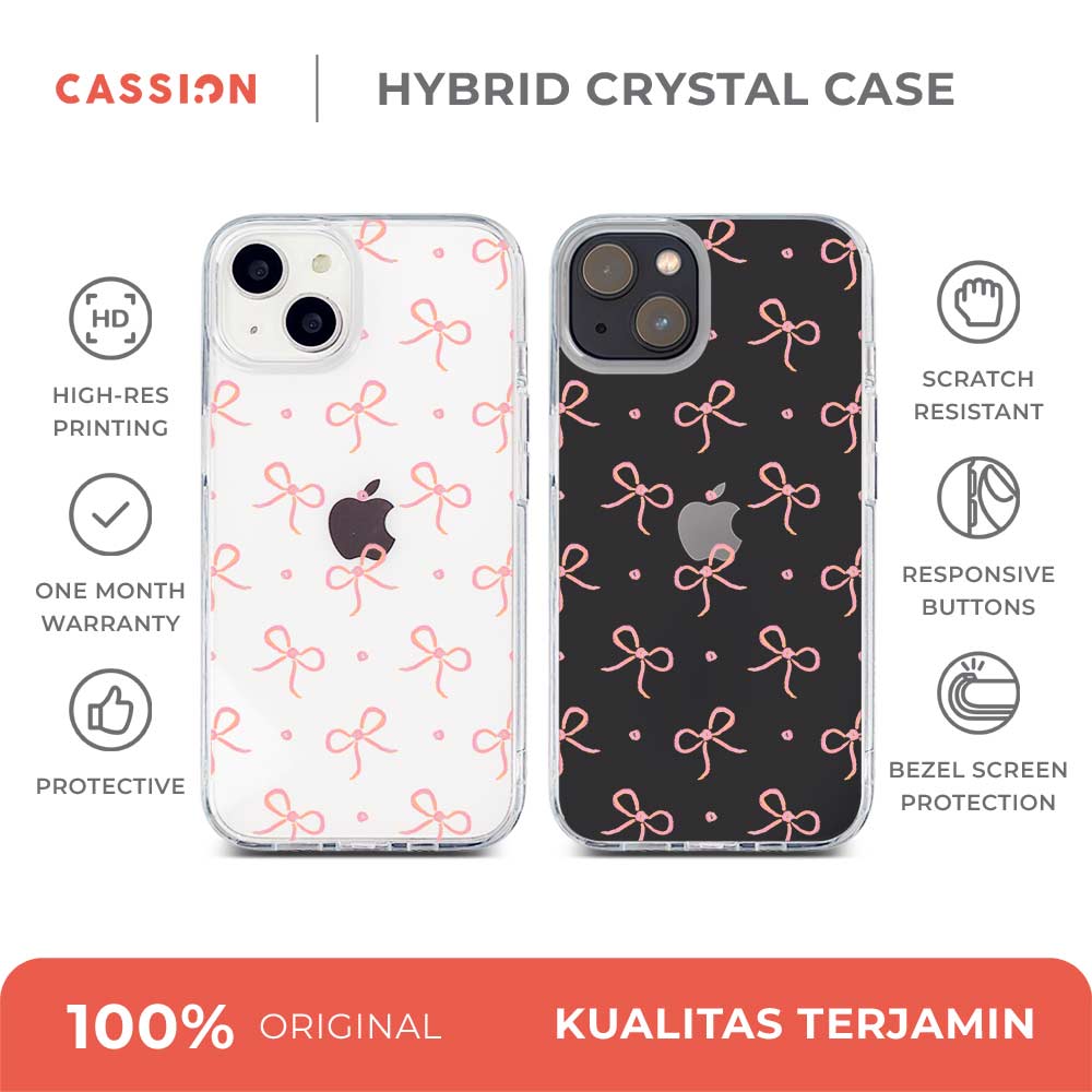 Pretty Peachy Hybrid Crystal Case - iPhone 17 Pro Max