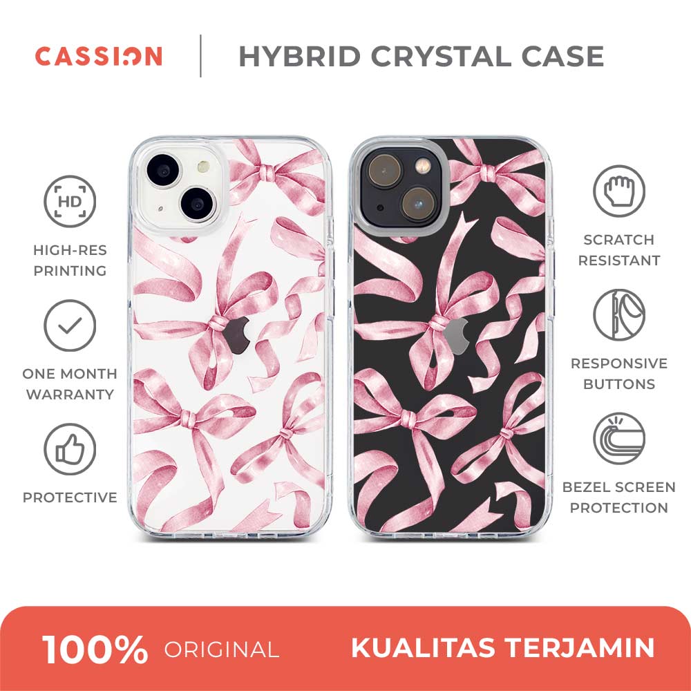 [Ready] Cassion Tangled in Pink Hybrid Crystal Case iPhone 15 Plus