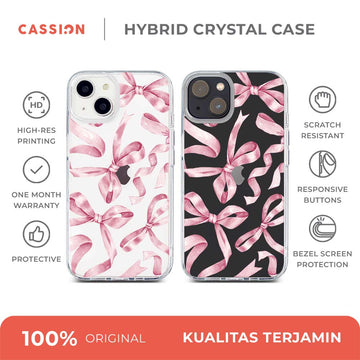 [Ready] Cassion Tangled in Pink Hybrid Crystal Case iPhone 15 Plus