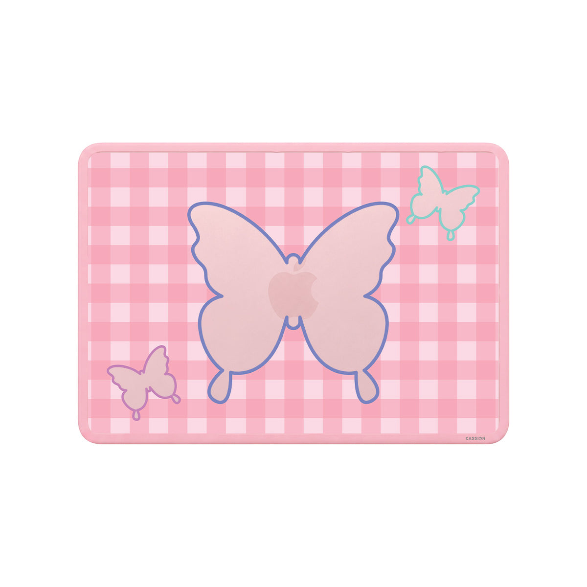 Tartan And Butterflies Macbook Case