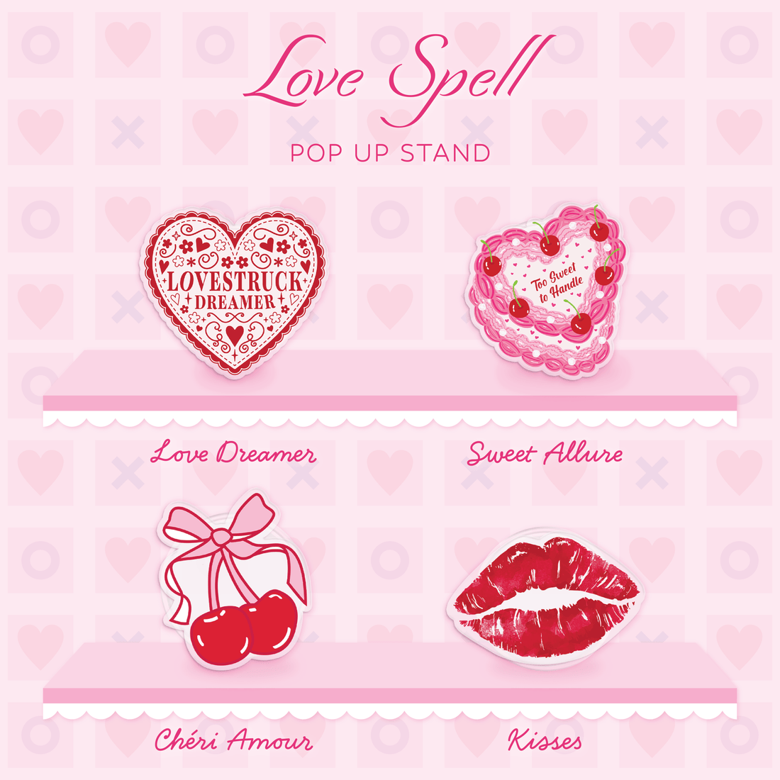 [Ready] Love Spell Valentine Popup Stand Acrylic Basic
