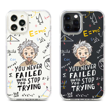 [Ready] Cassion Quotes By Albert Einstein Transparent Background for Samsung Hybrid Crystal Case Mi 13T