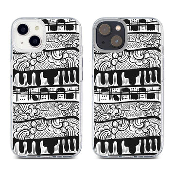 [Ready] Cassion Bli Bali Doodle Art by MSH for iPhone Hybrid Armor Rubber iPhone 14 Plus