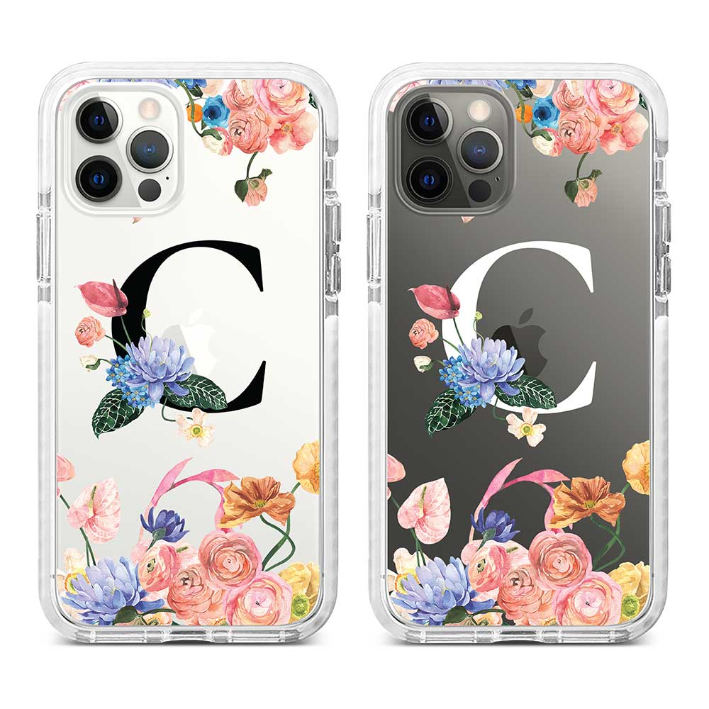 [Ready] Blissful Beauty Initials C Hybrid Crystal Case Samsung S23 FE