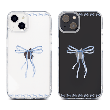 Blue Damselfly Ribbon / Hybrid Rubber Case V5 Samsung A55 Black