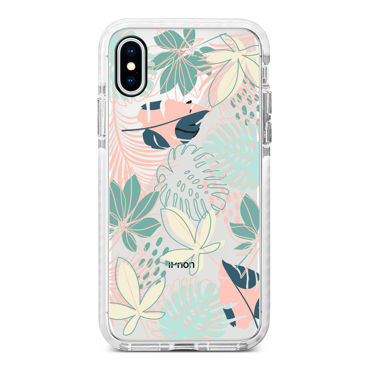 [Ready] Cassion Pastel Tropical Leaves for Samsung Hybrid Crystal Case Samsung A51
