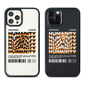 Human Needs Humanity / Hybrid Crystal Case iPhone 15 Pro