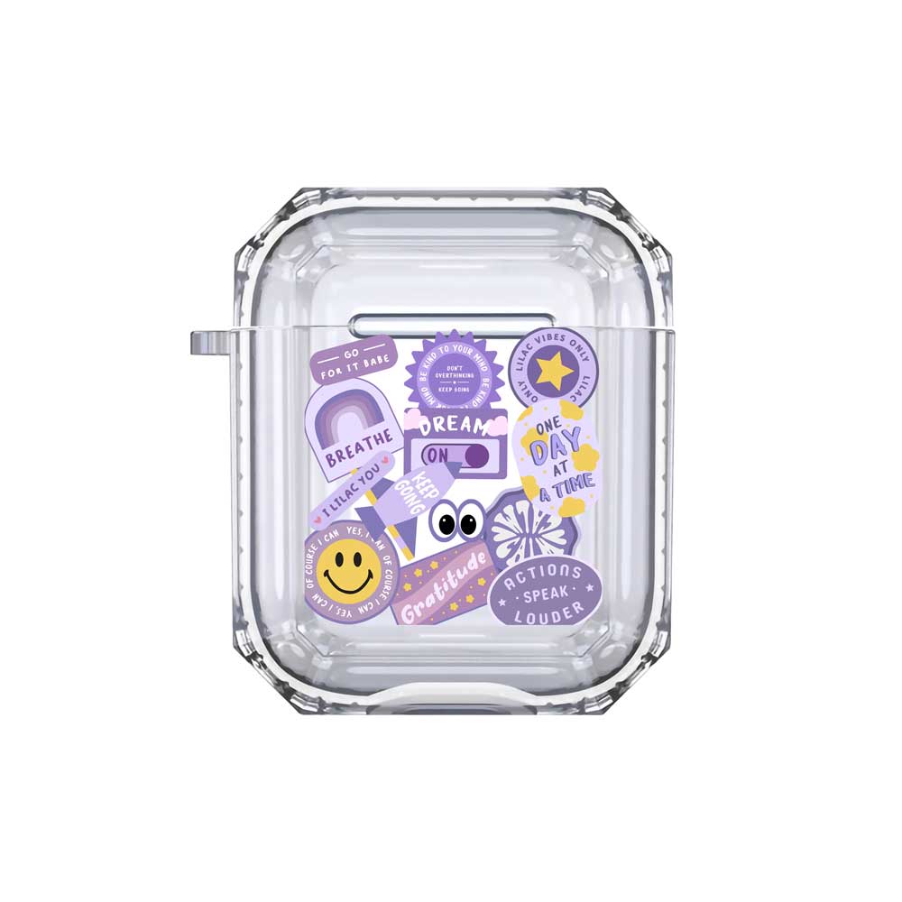 Lilac Affirmations Airpods Case