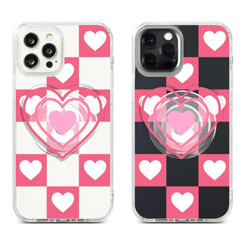 Love From Soul With Popup Stand Acrylic / Hybrid Crystal Case iPhone 14 Pro Max