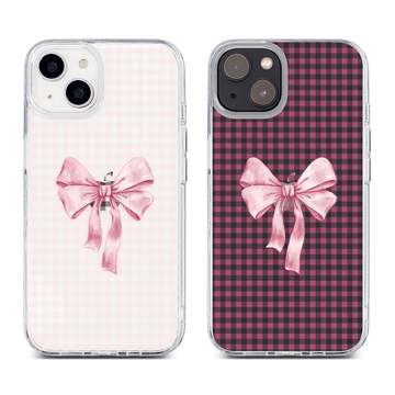 [Ready] Pink Plaid Hybrid Crystal Case iPhone 11