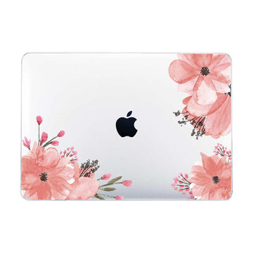 [Ready] Pinky Pink Flowie Macbook Case / Macbook Air 13 Inch M2 Hardcase Frosted