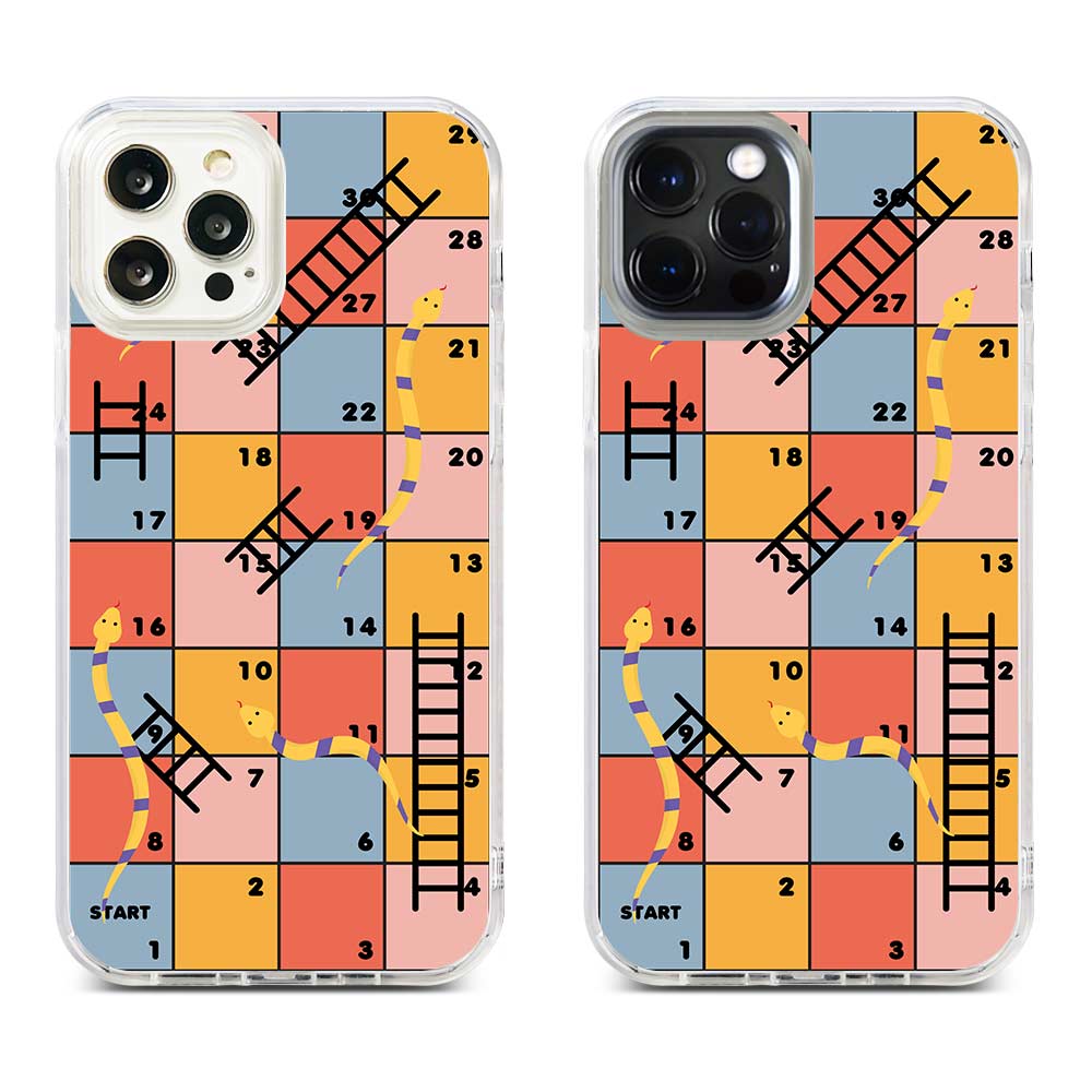 [Ready] Cassion Snakes And Ladders for iPhone Hybrid Crystal Case iPhone 13 Pro