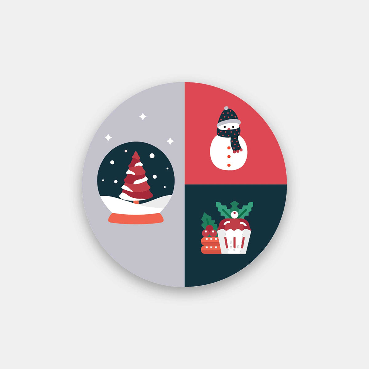Snowy Xmas Popup Stand