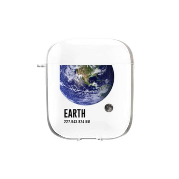 [Ready] Earth and Moon Airpods or Earbuds Case / Airpods Case Pro 2 (Impact Slim (TPE White)