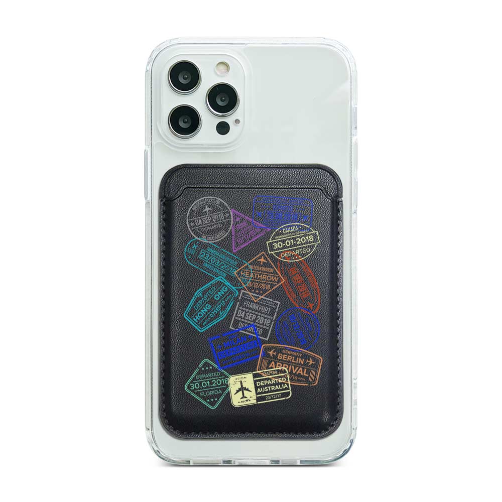 Stamp Of Treveller Magnetic Pocket Wallet