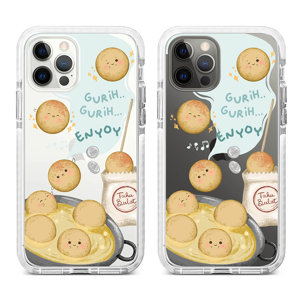 [READY] Tahu Bulat Digoreng Mendadak Hybrid Crystal Case Redmi Note 12