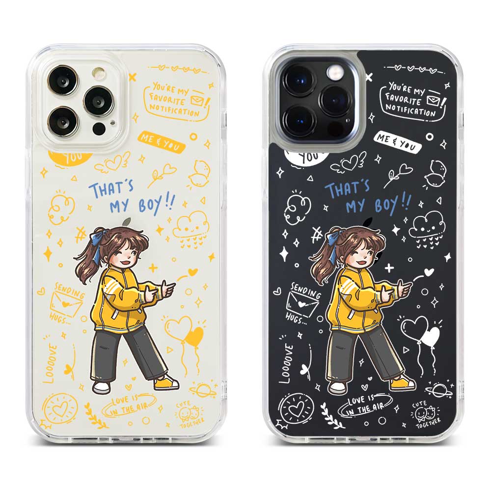 Thats My Couple / Thats My Boy / Hybrid Rubber Case V3 iPhone 17 Pro Max Black