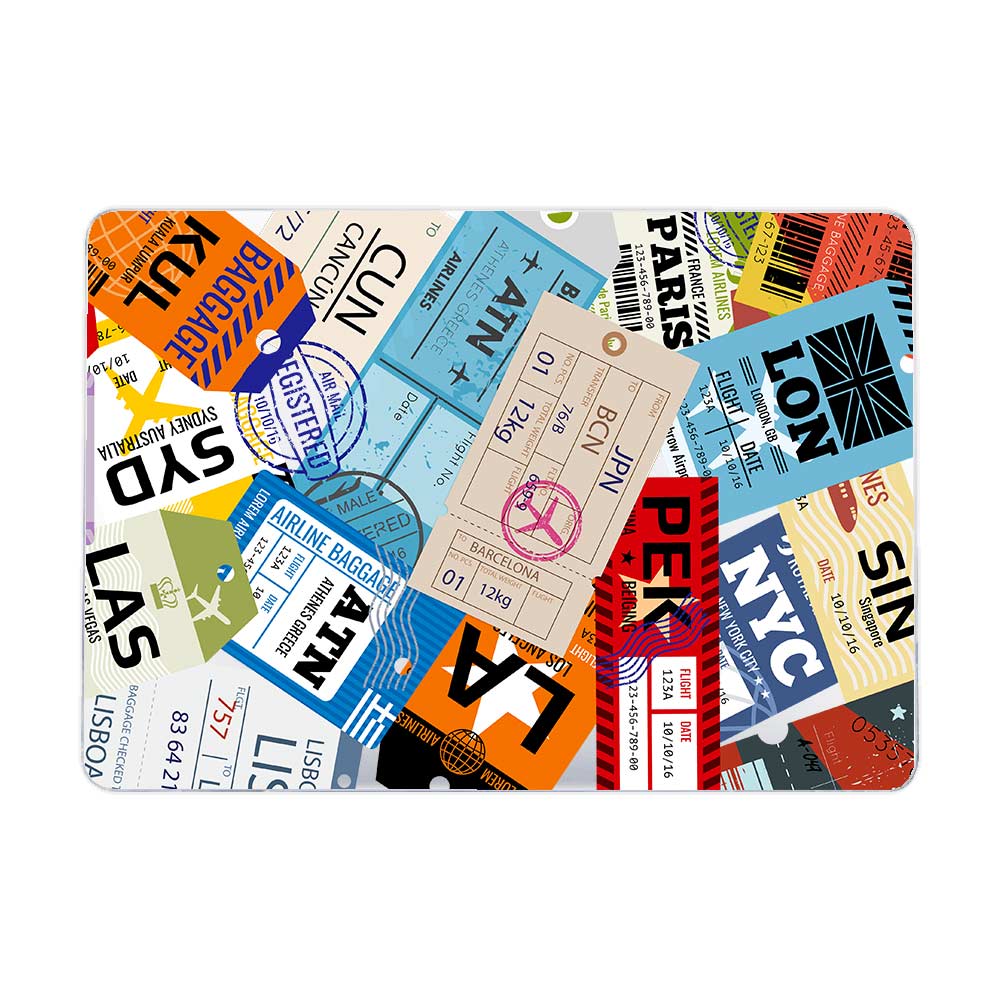 [Ready] Traveller Baggage Tag Macbook Case / Case Macbook Frosted Pro 14 inch M2 M3 M4